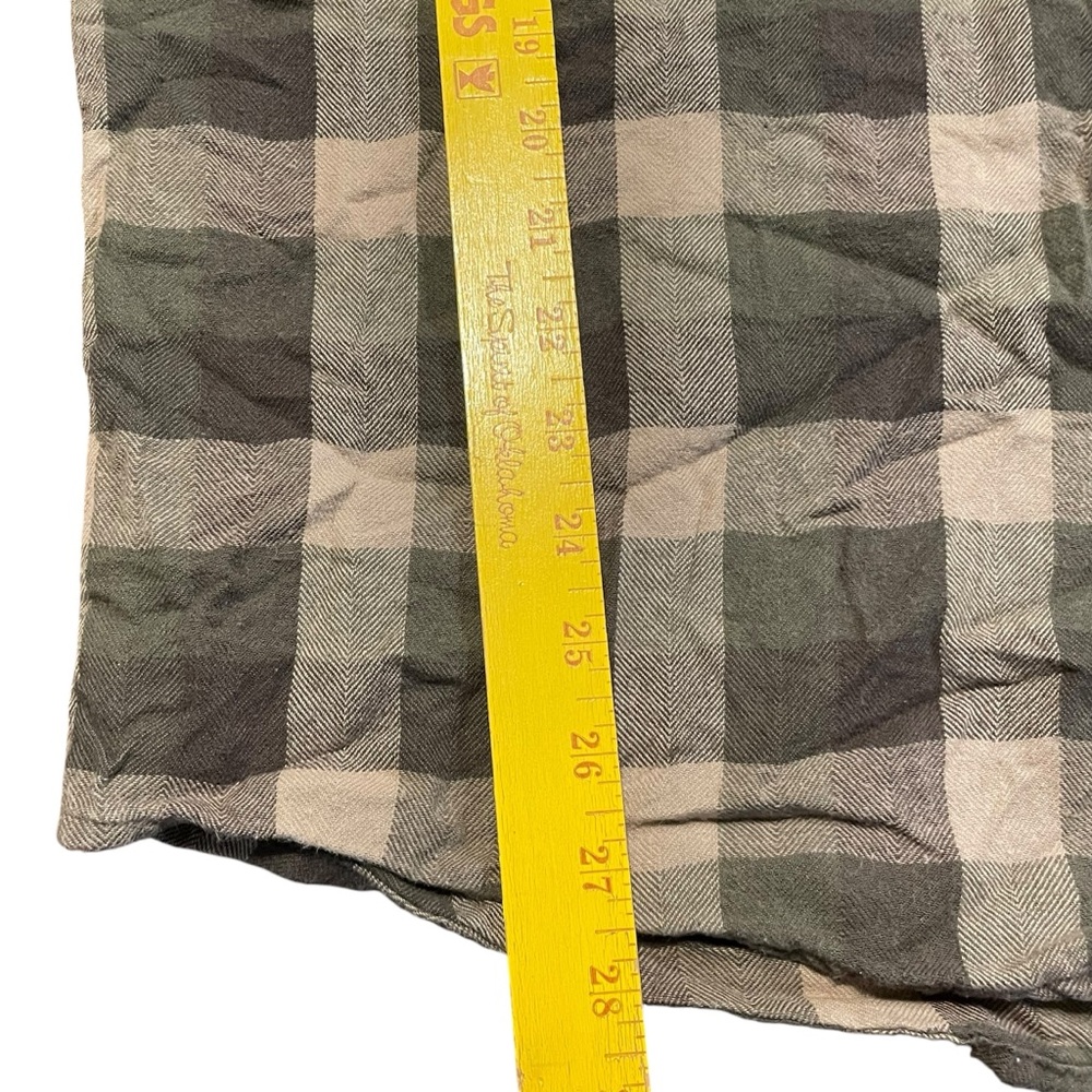 3/$15 Hobbs creek mens size 2XL flannel plaid Longsleeve button down shirt green - Picture 3 of 8